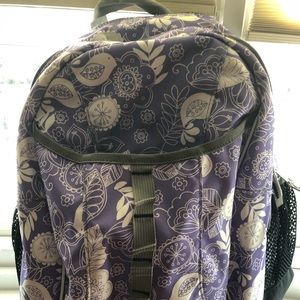 ll bean girls size 8 jacket, gloves, backpack